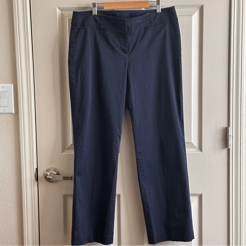 LOFT Navy Blue Marisa Ankle Pants Women’s Size 10 Petite